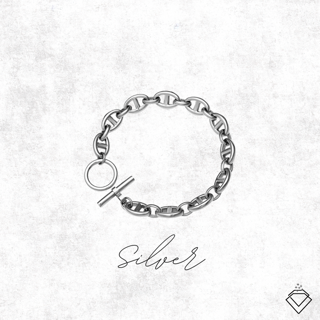 [CONNECTION] Carla Statement Bracelet (Silver/Gold)