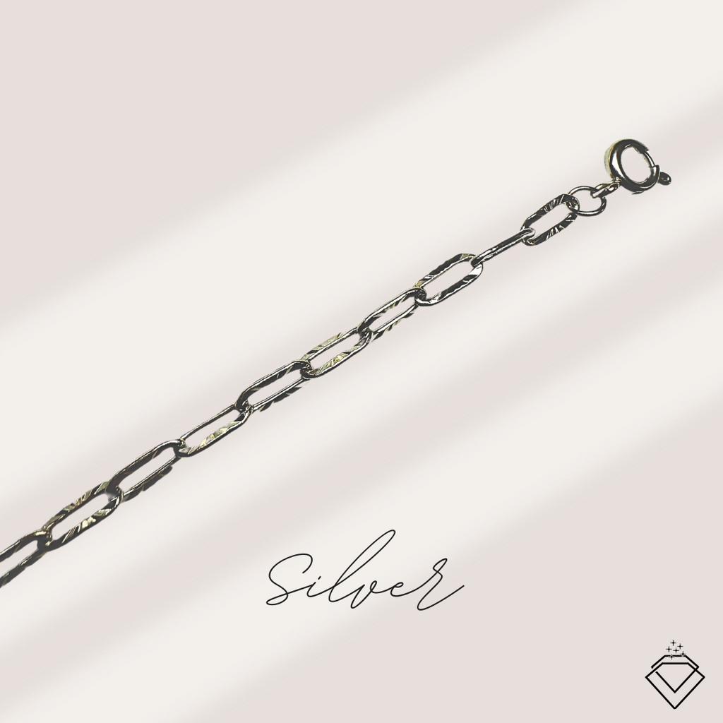 [FLOW] Leia Mini Paperclip Chain Bracelet (Silver/Gold)