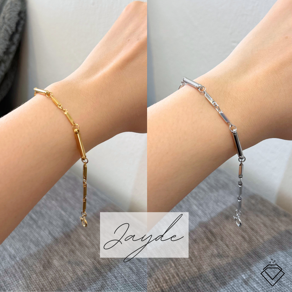 [FLOW] Jayde Stacker Bracelet (Silver/Gold)