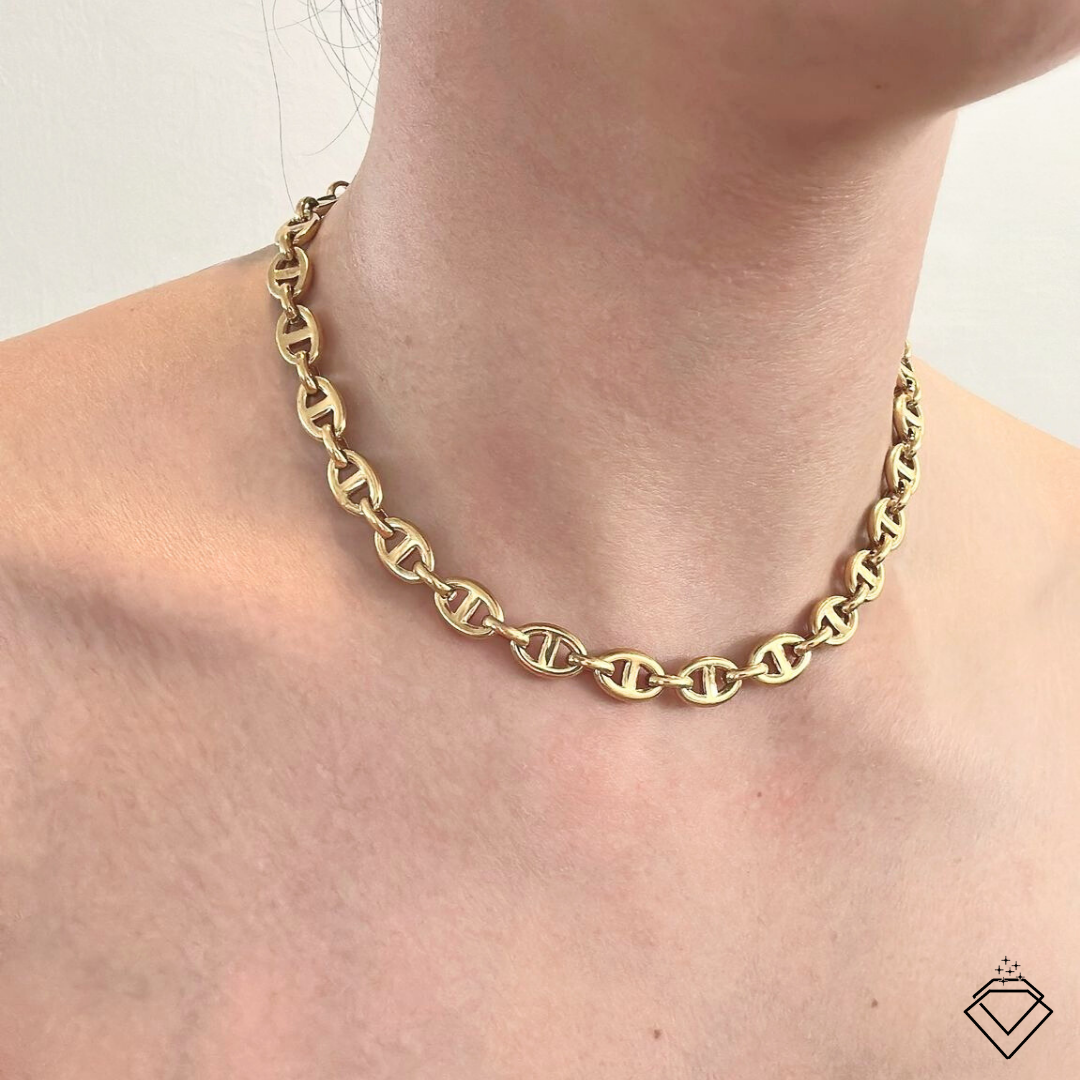 [CONNECTION] Carla Statement Necklace (Silver/Gold)