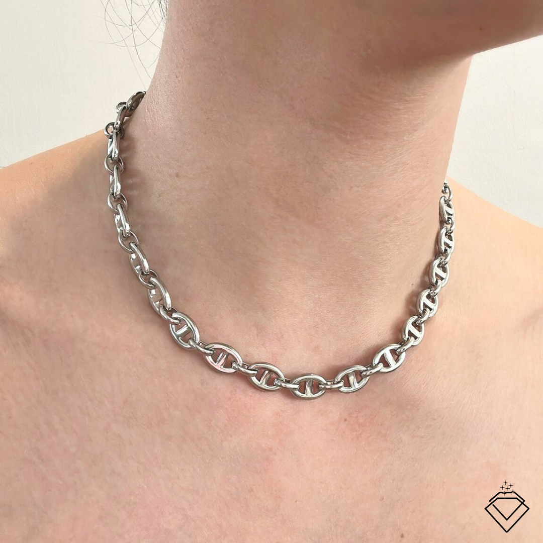 [CONNECTION] Carla Statement Necklace (Silver/Gold)