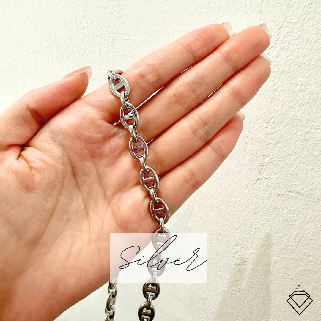 [CONNECTION] Carla Statement Necklace (Silver/Gold)