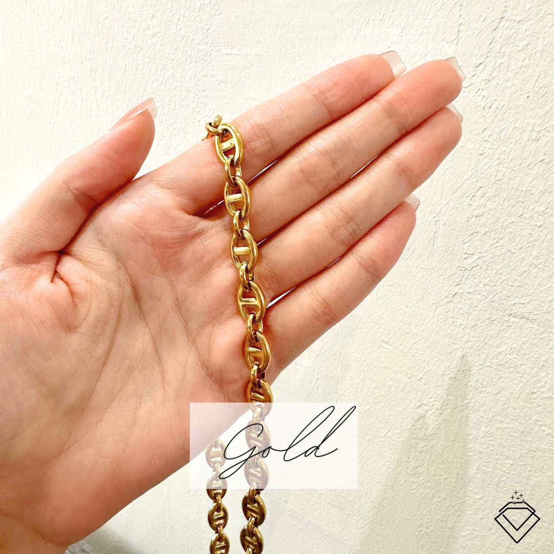 [CONNECTION] Carla Statement Necklace (Silver/Gold)