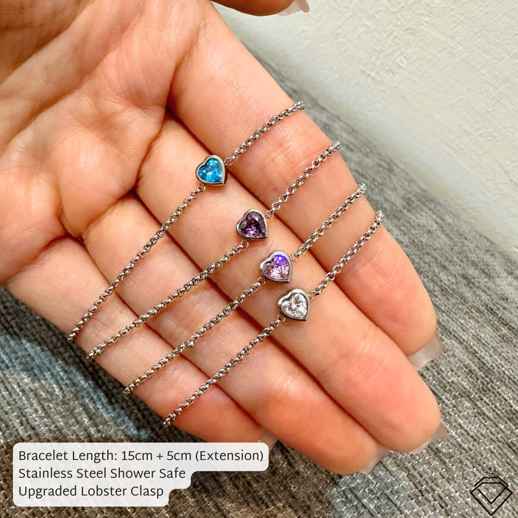 [CONNECTION] Ethel Mummy Heart-Shaped Everyday Bracelet (Silver/Gold)