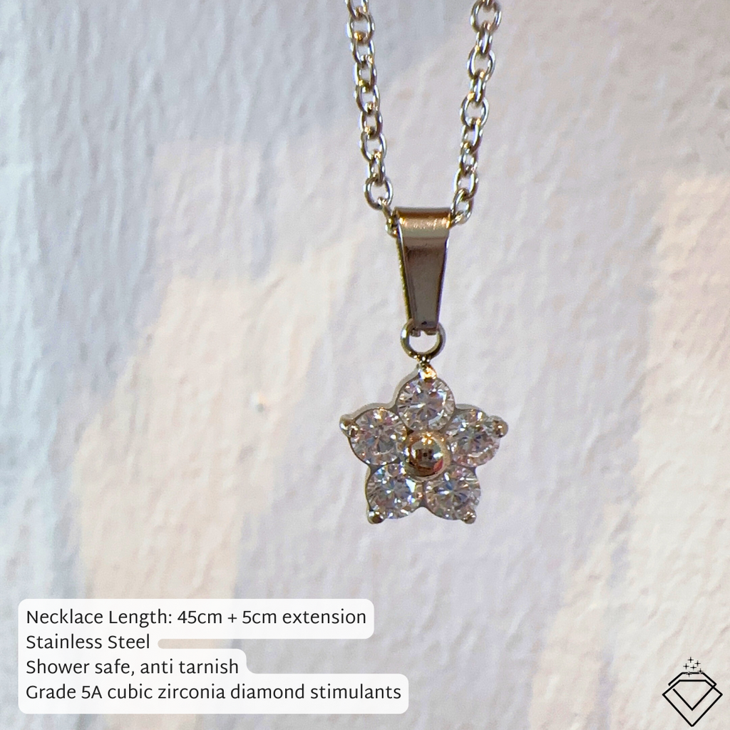 [LOVE] Sakura Collection (Earring/Necklace/Bracelet) (Silver)