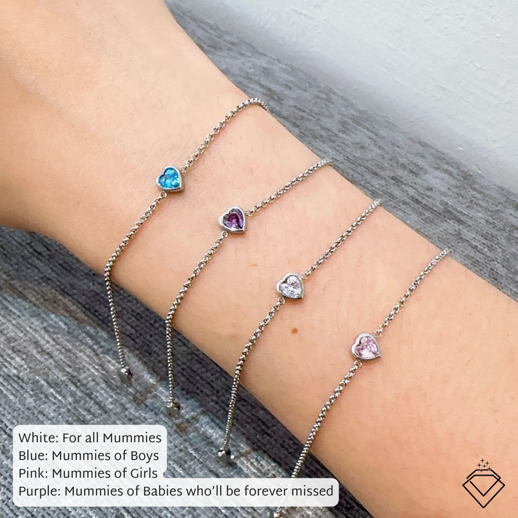 [CONNECTION] Ethel Mummy Heart-Shaped Everyday Bracelet (Silver/Gold)