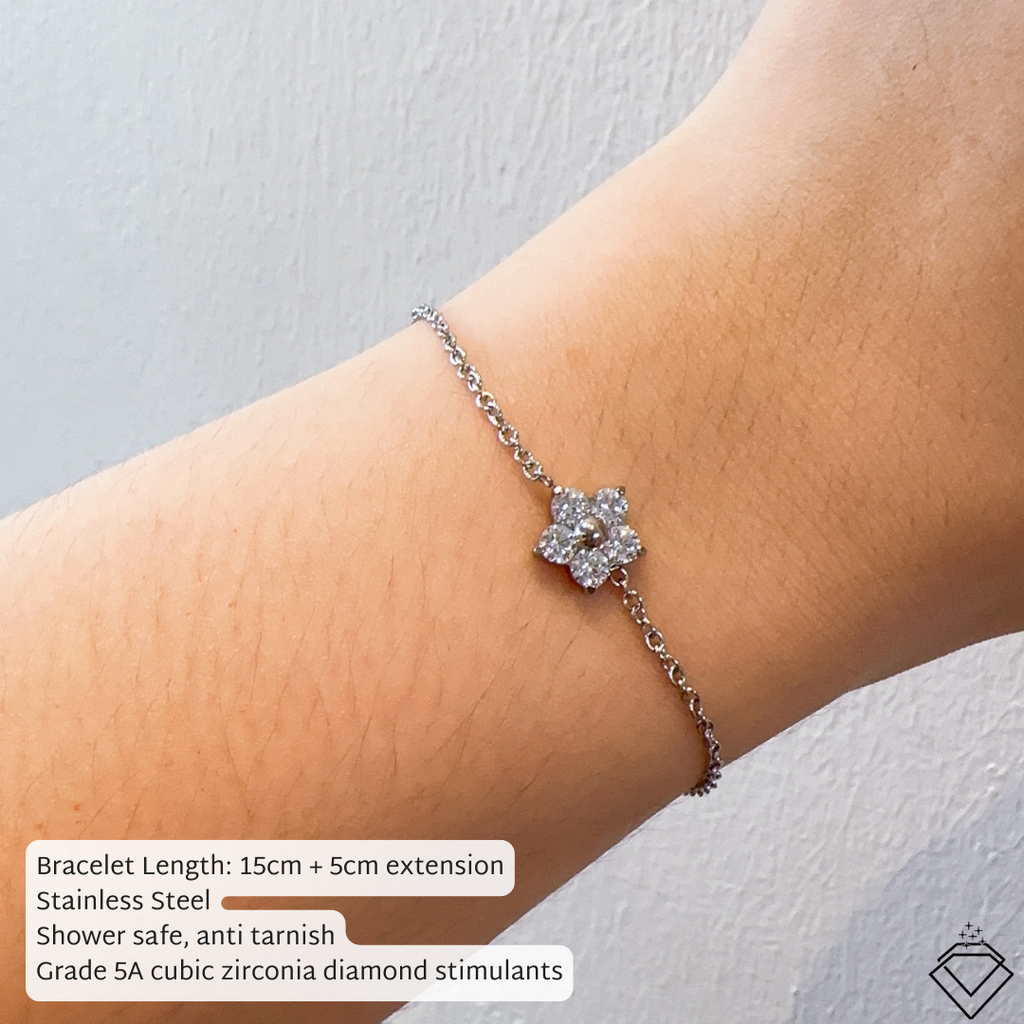 [LOVE] Sakura Collection (Earring/Necklace/Bracelet) (Silver)