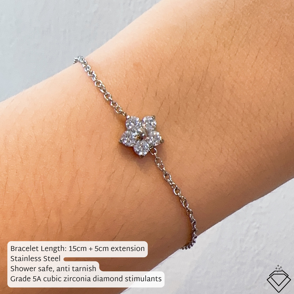[LOVE] Sakura Collection (Earring/Necklace/Bracelet) (Silver)