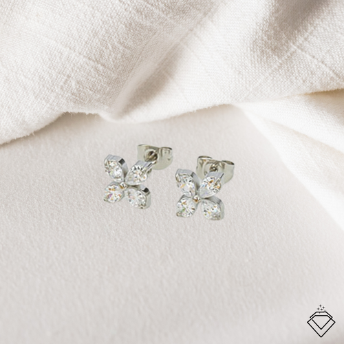 Blossom Earring Studs (Silver)