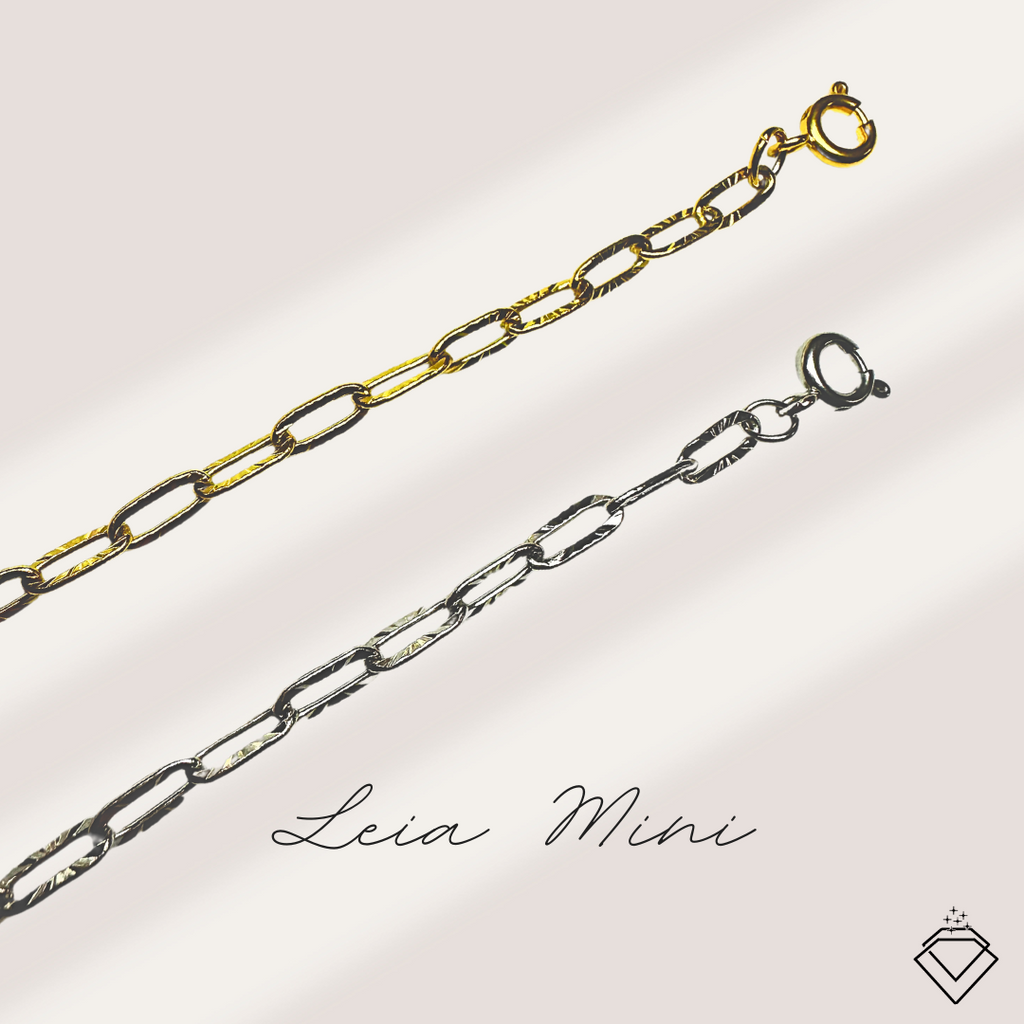[FLOW] Leia Mini Paperclip Chain Bracelet (Silver/Gold)