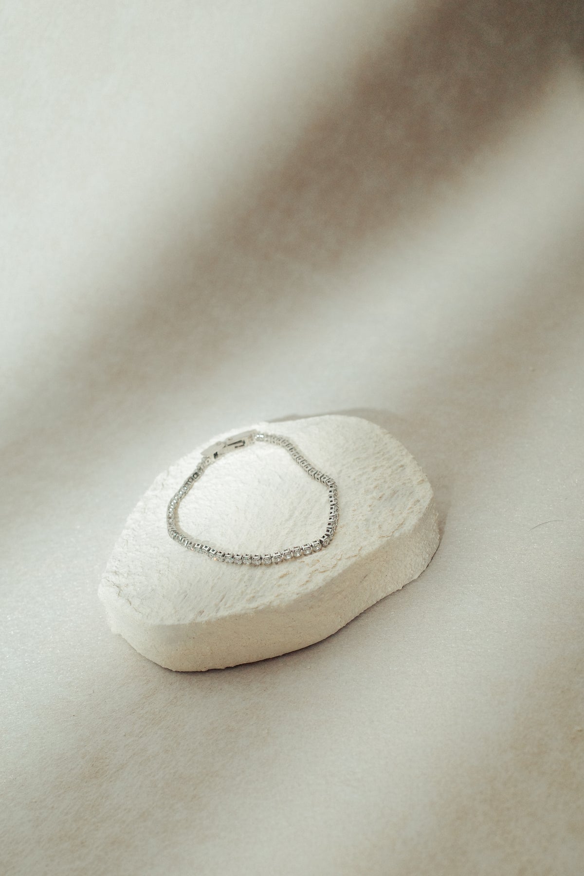 Ella Dainty Signature Full Tennis Bracelet (2mm) (Silver/Gold)