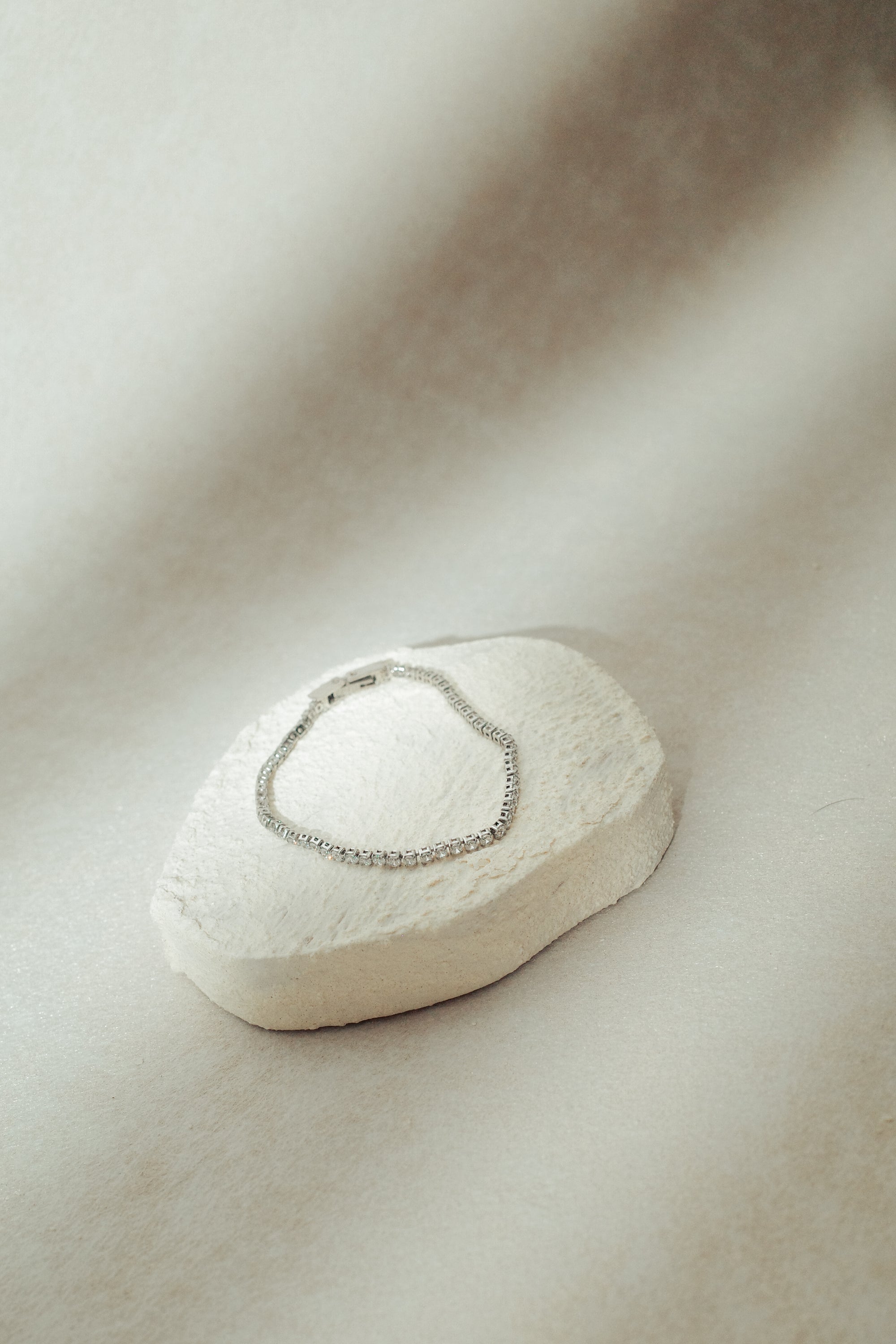 Ella Dainty Signature Full Tennis Bracelet (2mm) (Silver/Gold)