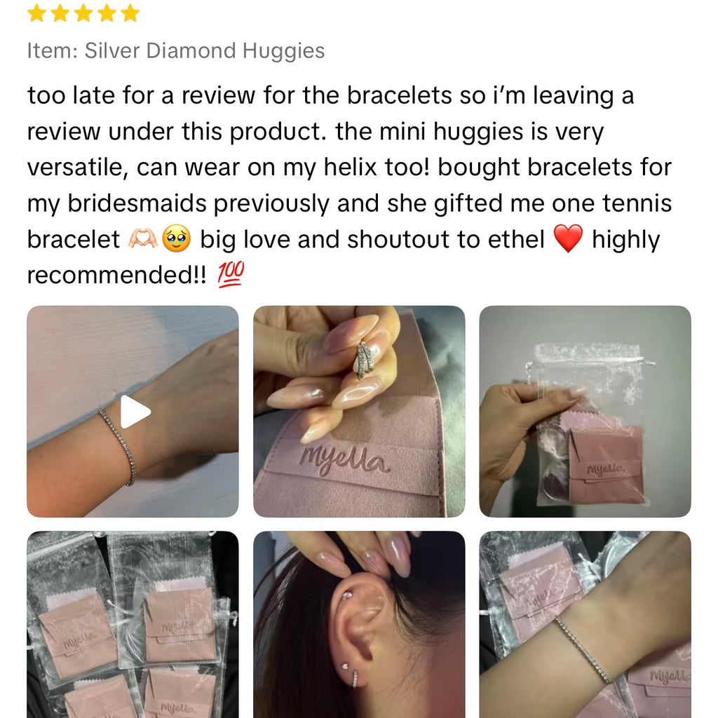 [40% OFF UNLOCKED JUST FOR TODAY] Mini Diamond Huggies Earrings (Silver/Gold)