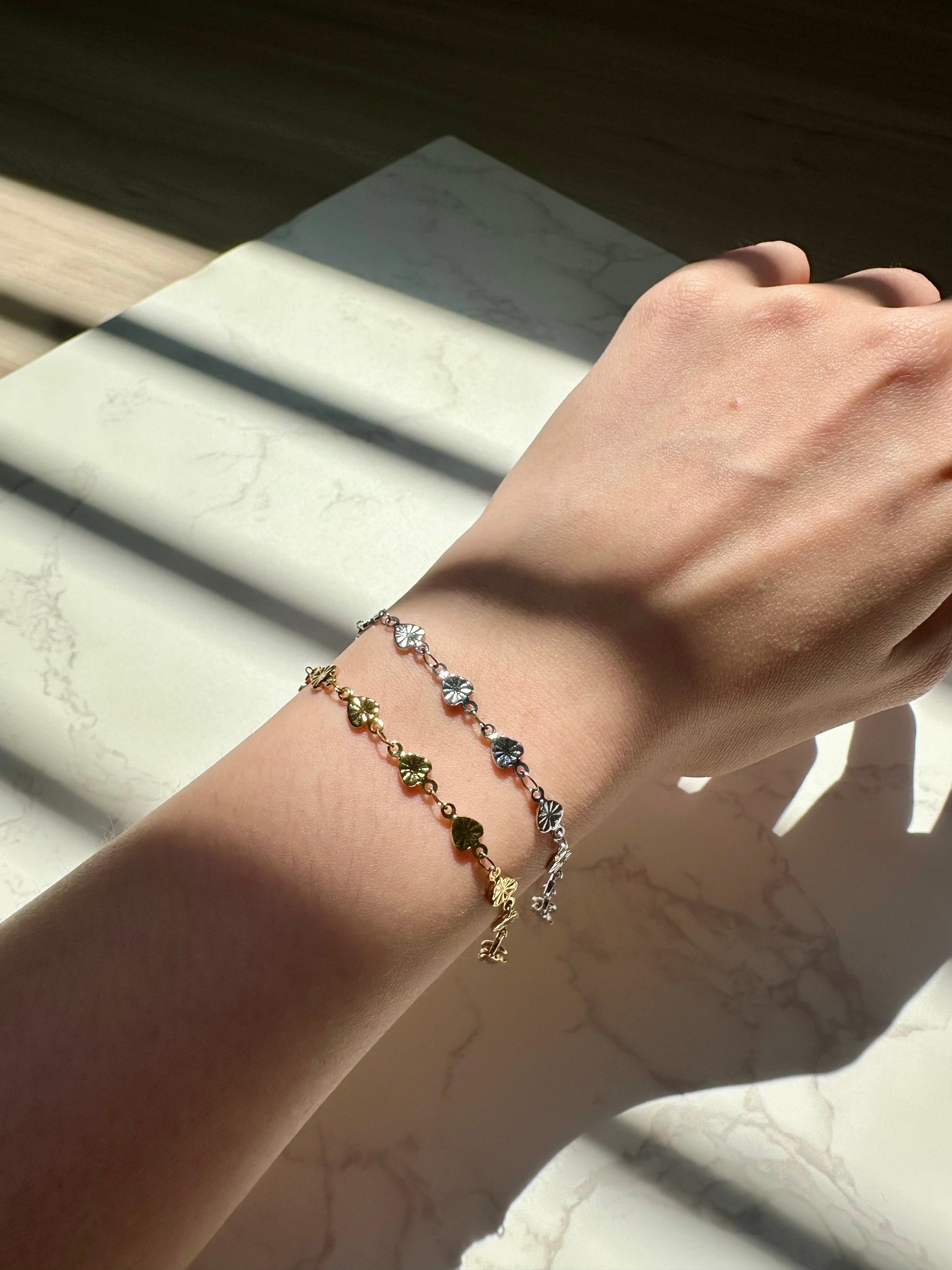 [LOVE] Clara Hearts Stacker Stainless Steel Bracelet
