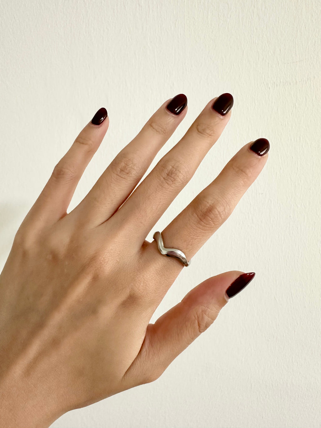 Wave Adjustable Ring (Silver/Gold)