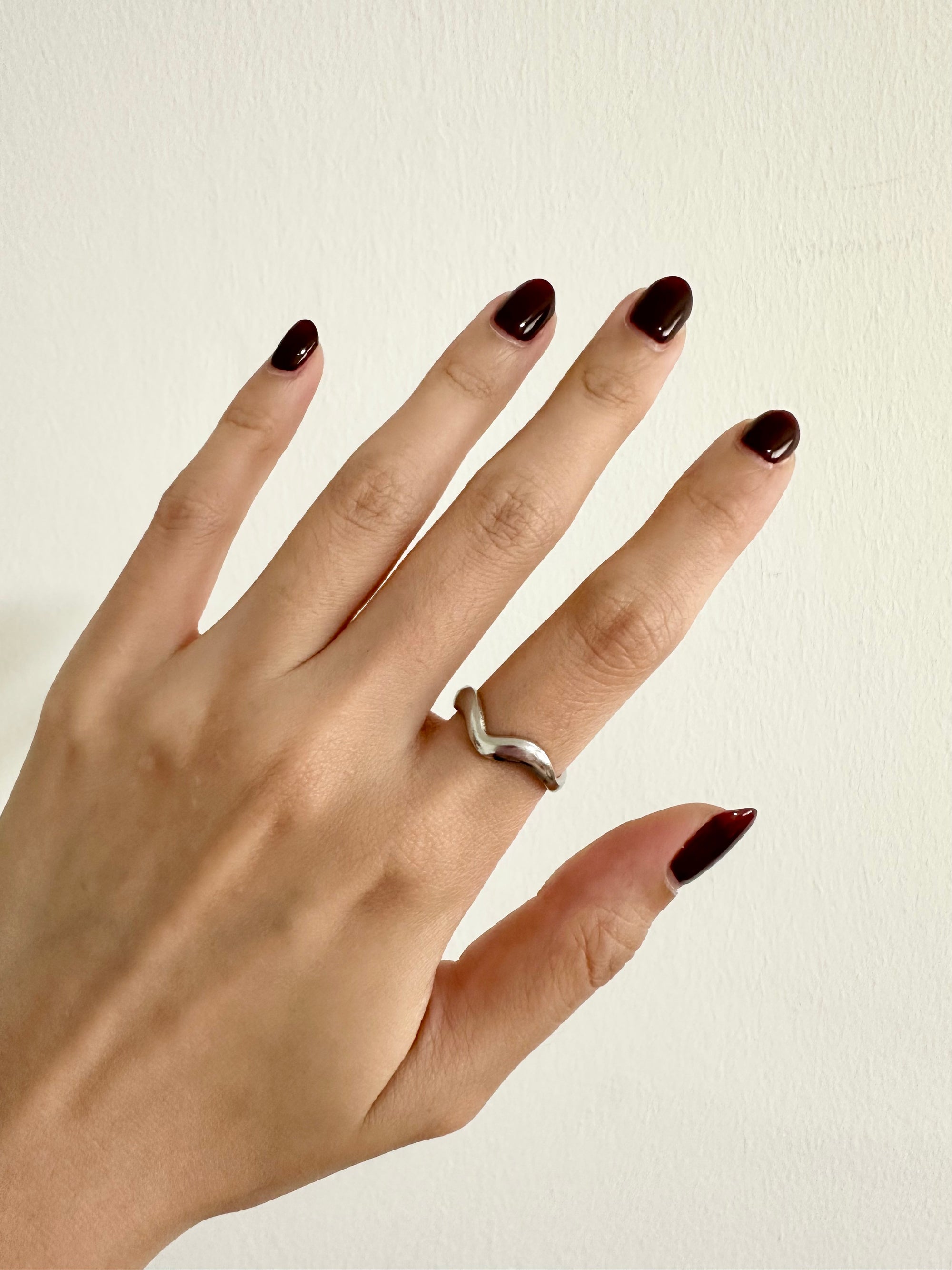 Wave Adjustable Ring (Silver/Gold)