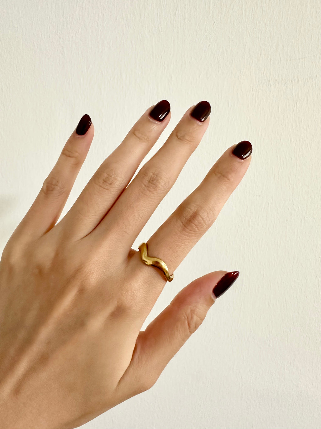Wave Adjustable Ring (Silver/Gold)