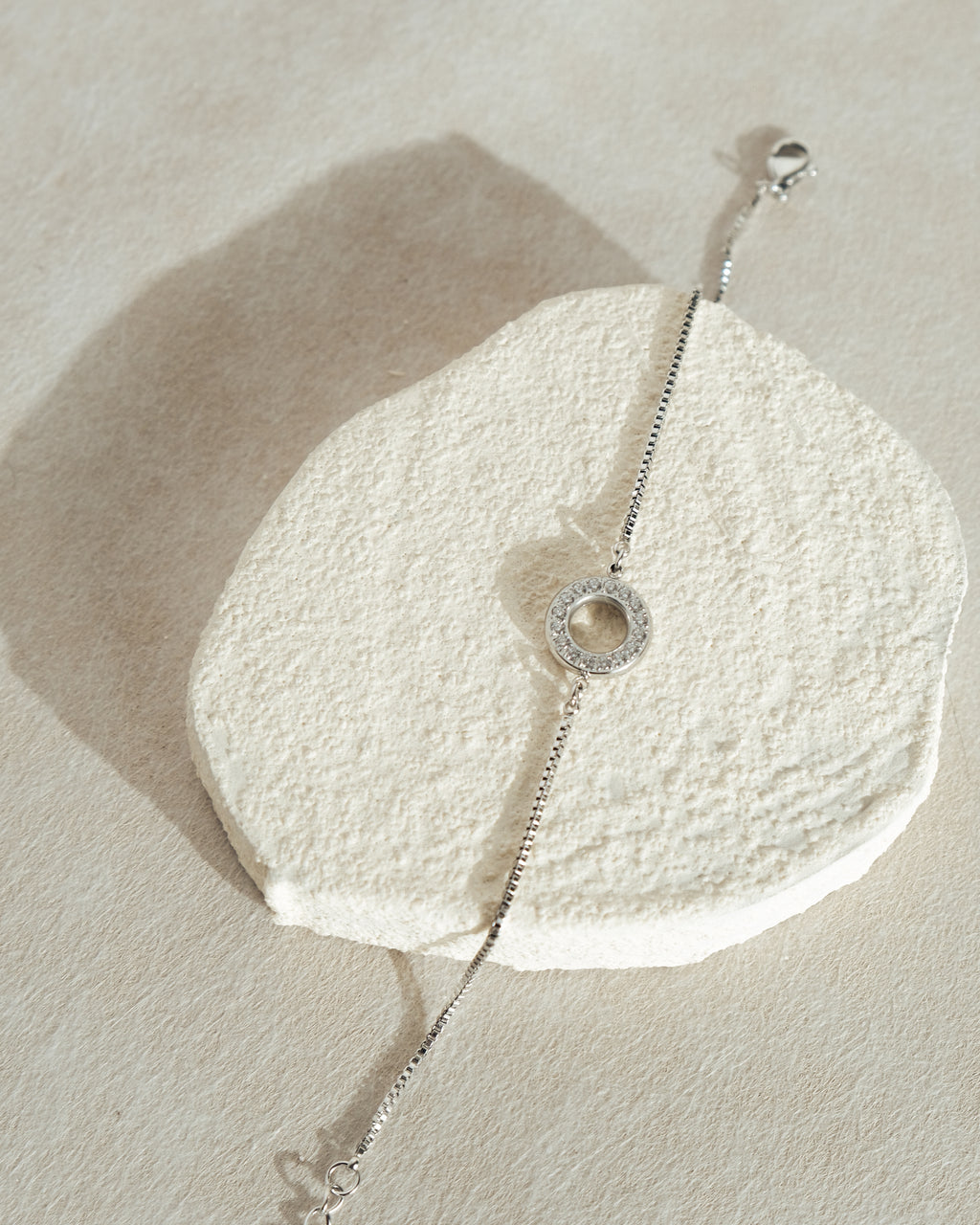 Sola Circle Stacker Bracelet (Silver/Gold)