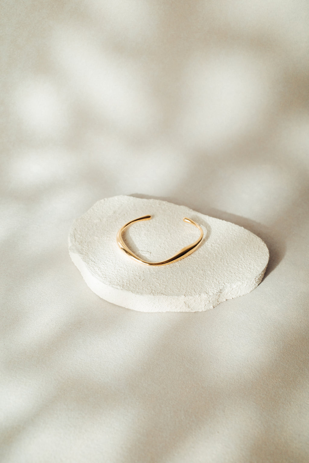 Wave Cuff Adjustable Accent Bangle (Silver/Gold)