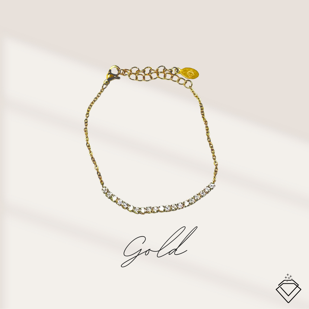 [BECOMING] Hope White Dainty Bracelet (Silver/Gold)