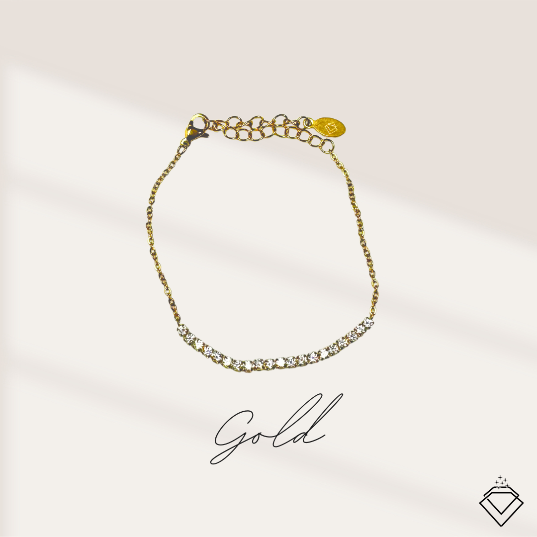 [BECOMING] Hope White Dainty Bracelet (Silver/Gold)
