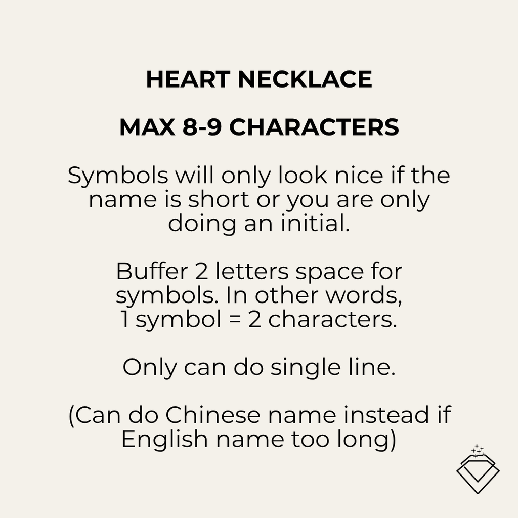[LOLA] Heart Necklace - Personalised Jewellery (MYELLA)