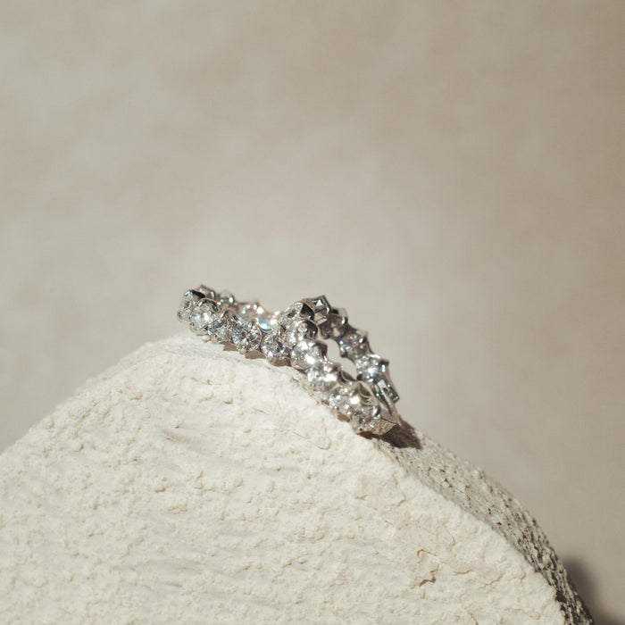[EARRINGS] Isla Diamond Stainless Steel Earring Hoops