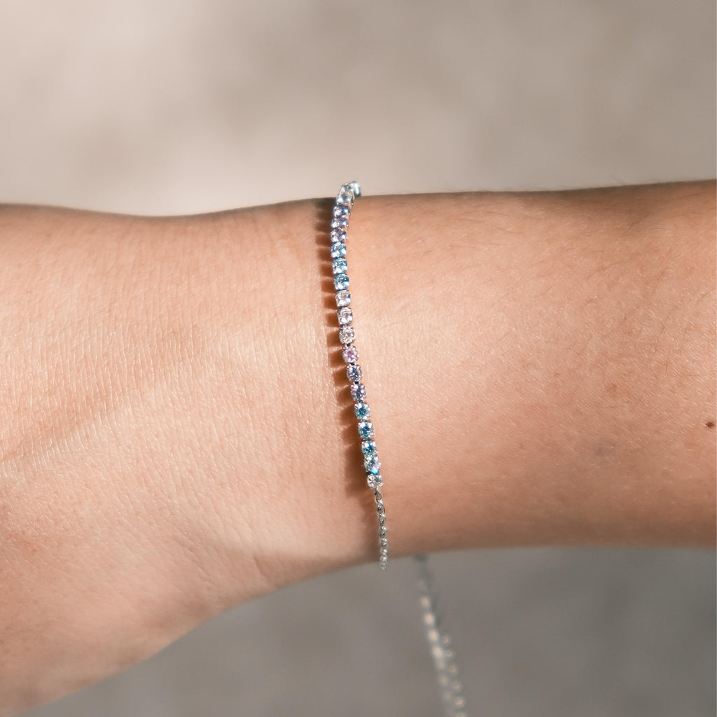 [CLOUD CANDY] Hope Dainty Stainless Steel Half Tennis Bracelet