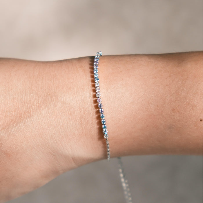 [CLOUD CANDY] Hope Dainty Stainless Steel Half Tennis Bracelet
