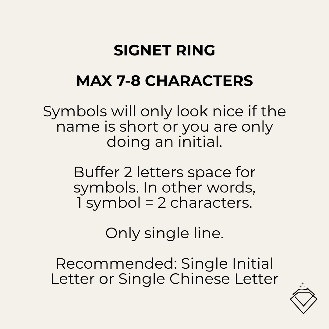[LOLA] Signet Statement Ring - Personalised Jewellery (MYELLA)
