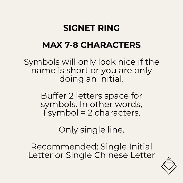 [LOLA] Signet Statement Ring - Personalised Jewellery (MYELLA)