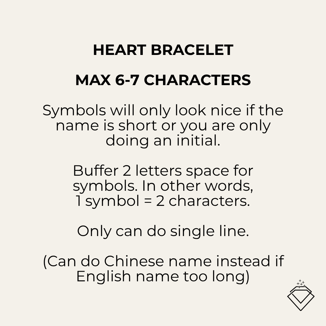 [LOLA] Heart Shaped Beaded Bracelet - Personalised Jewellery (MYELLA)