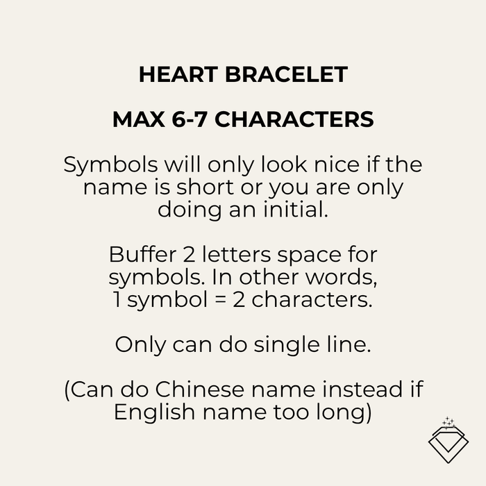 [LOLA] Heart Shaped Beaded Bracelet - Personalised Jewellery (MYELLA)