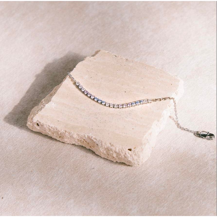 [CLOUD CANDY] Hope Dainty Stainless Steel Half Tennis Bracelet