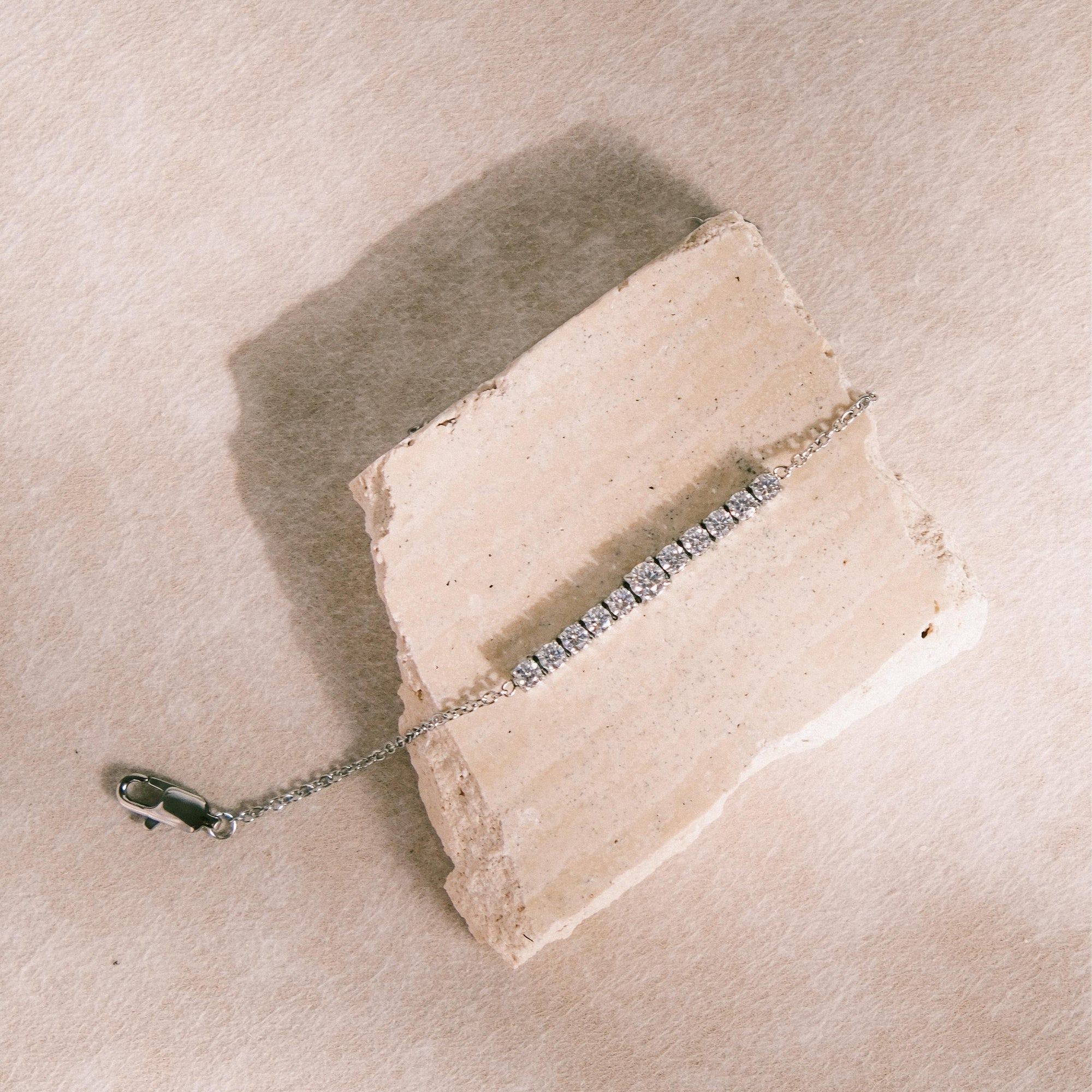 [BRACELET] Rae Stainless Steel Half Tennis Bracelet