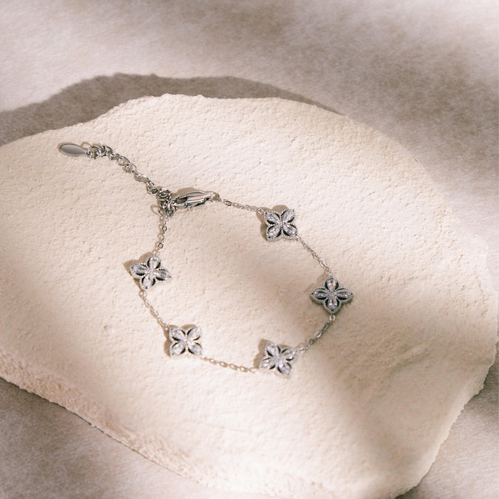 [BRACELET] Adora Stainless Steel Half Tennis Bracelet
