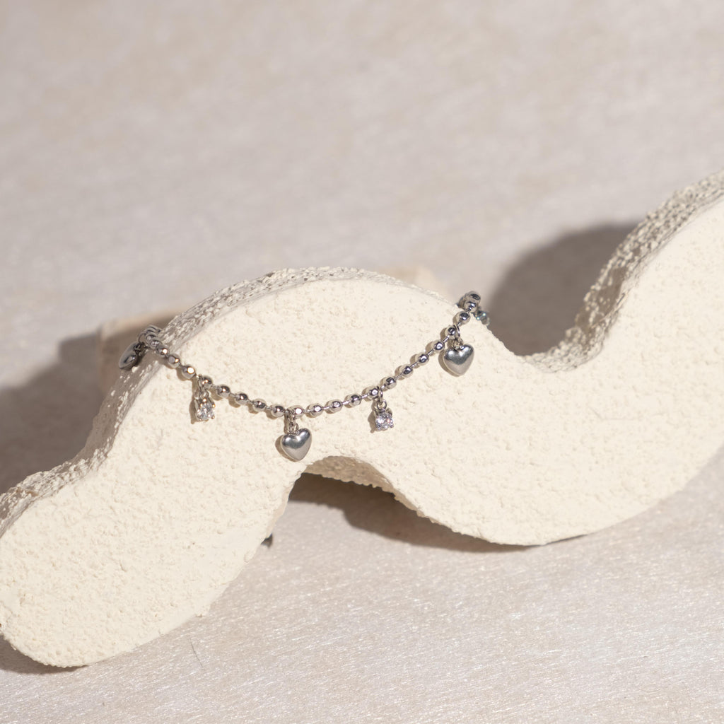 [STACKER] Tiana Hearts Bracelet Stainless Steel (Myella Jewellery)