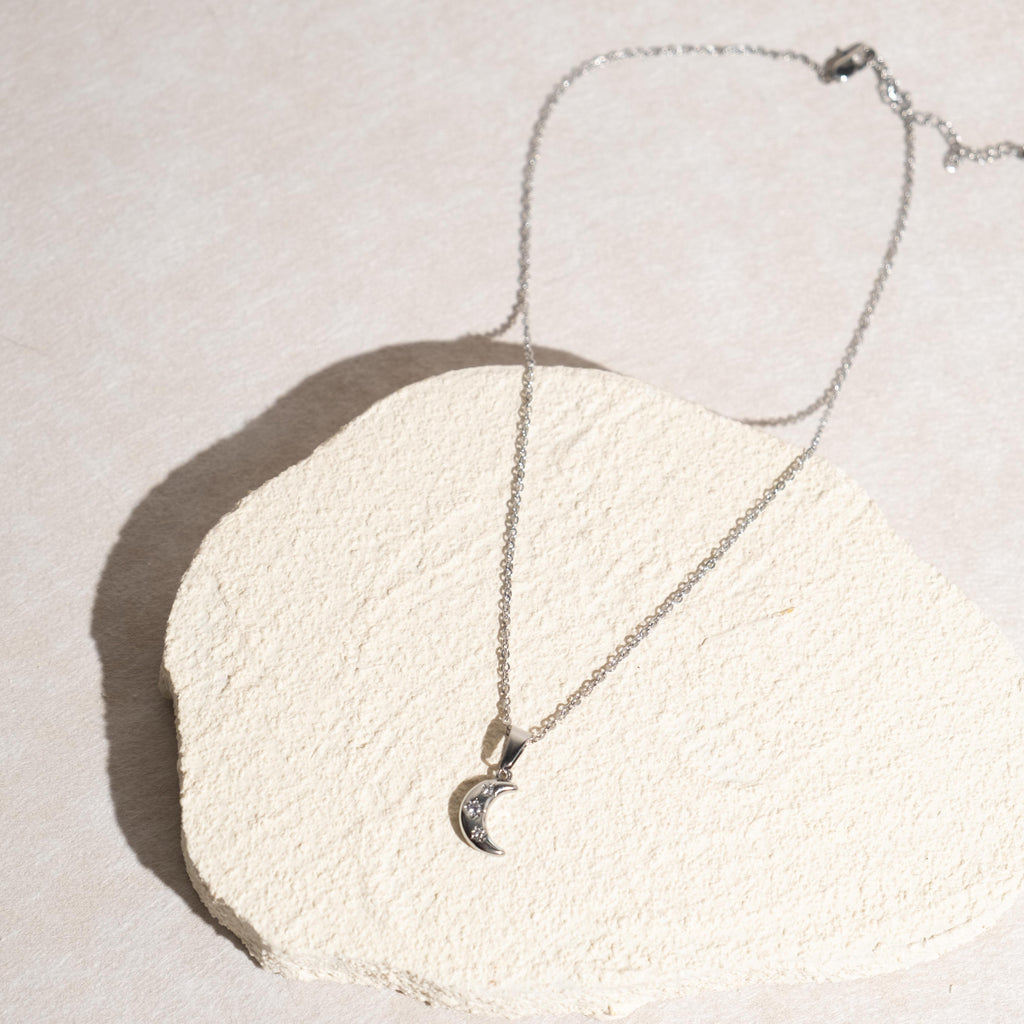 [TWILIGHT] Crescent Necklace (Nicolechowww x Myella) Stainless Steel