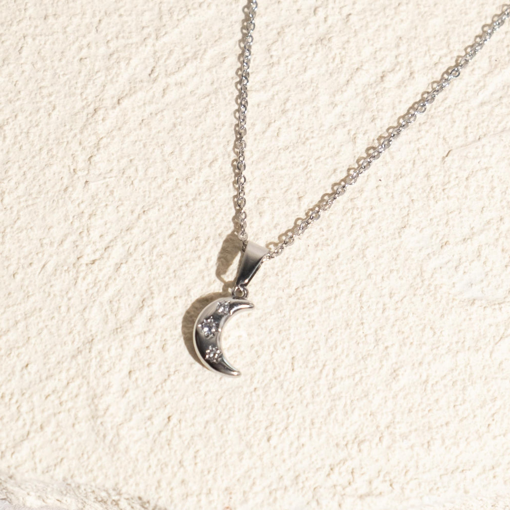 [TWILIGHT] Crescent Necklace (Nicolechowww x Myella) Stainless Steel