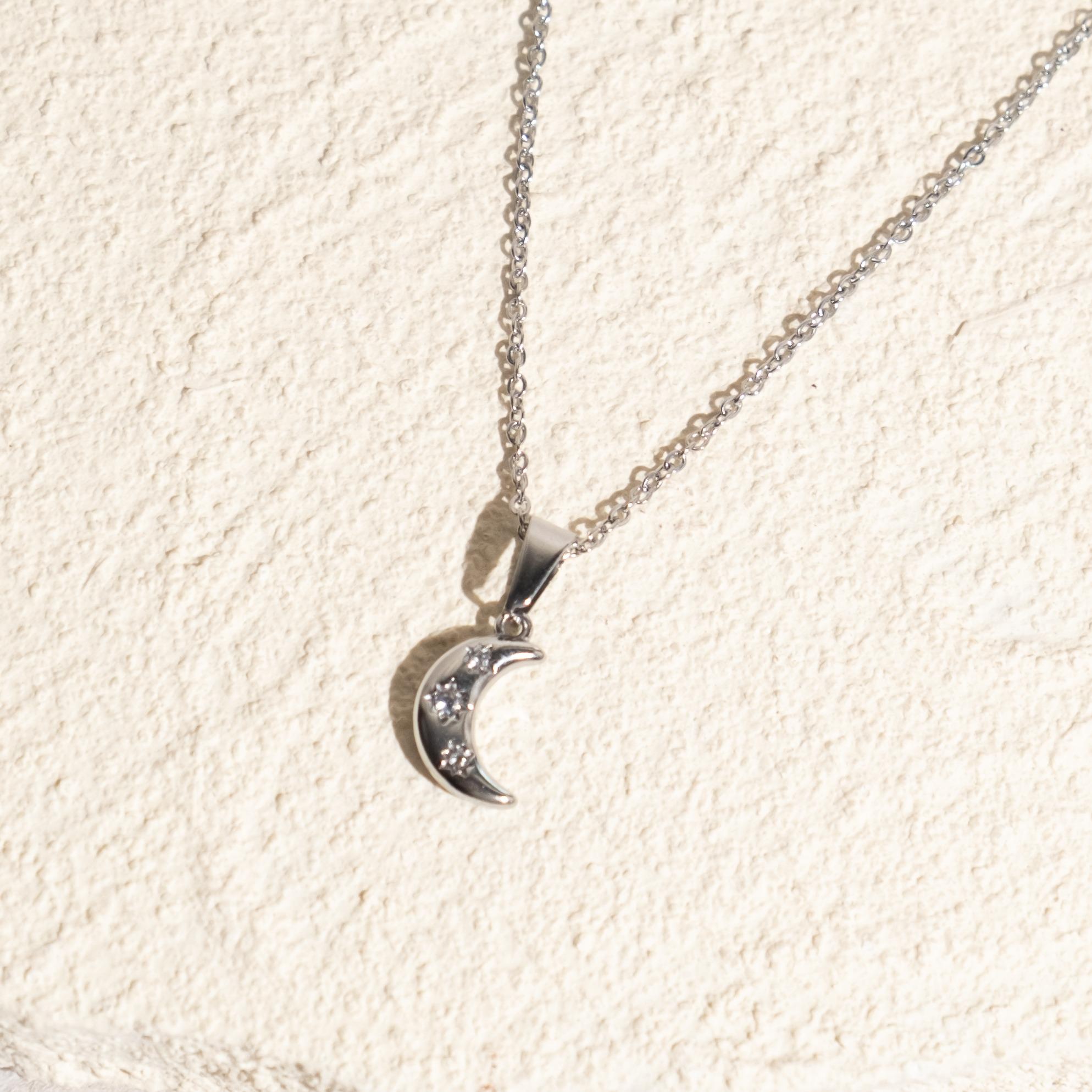 [TWILIGHT] Crescent Necklace (Nicolechowww x Myella) Stainless Steel