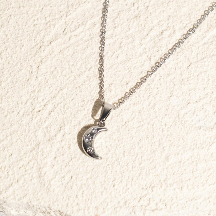 [TWILIGHT] Crescent Necklace (Nicolechowww x Myella) Stainless Steel