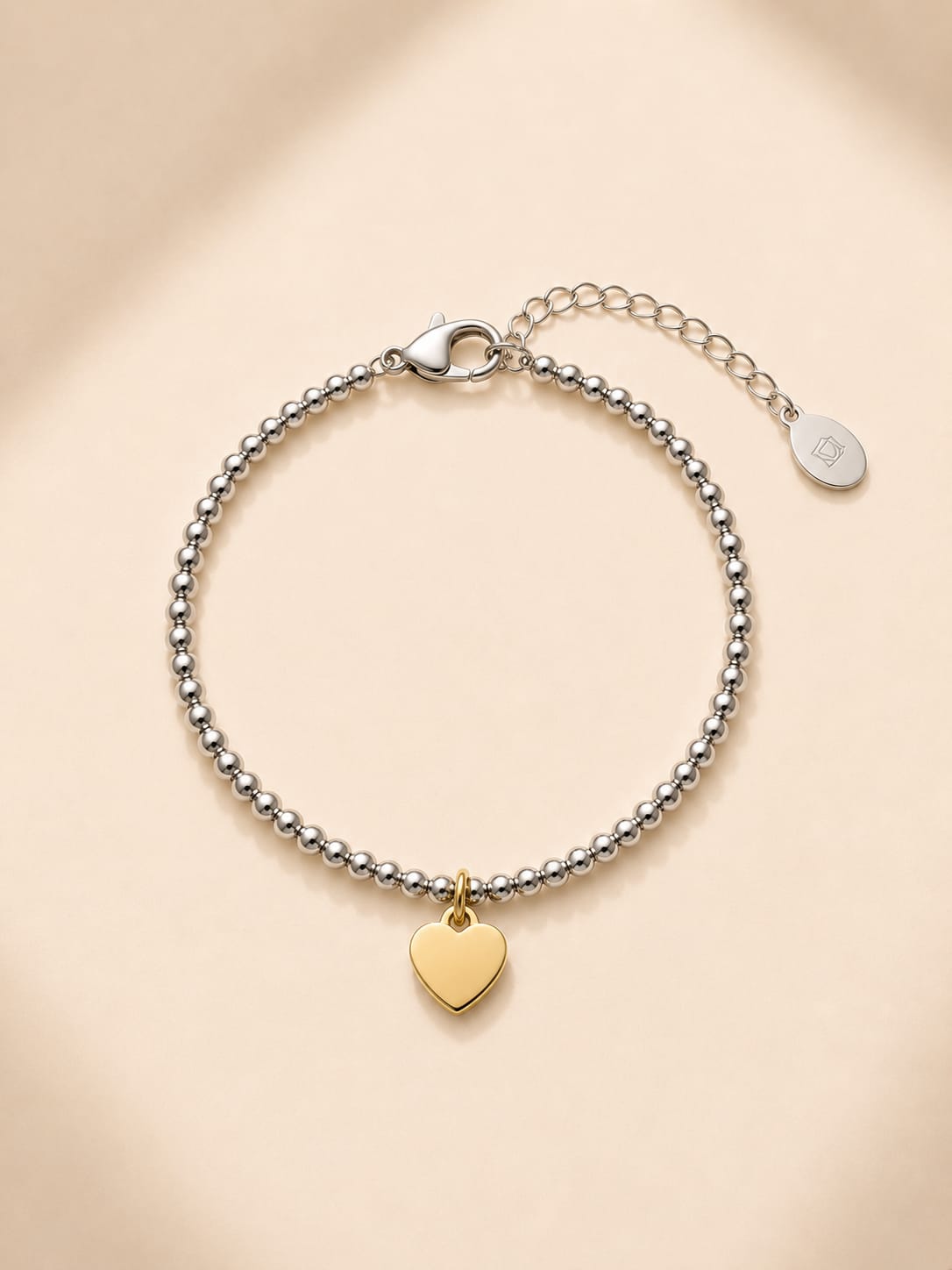 [LOLA] Heart Shaped Beaded Bracelet - Personalised Jewellery (MYELLA)