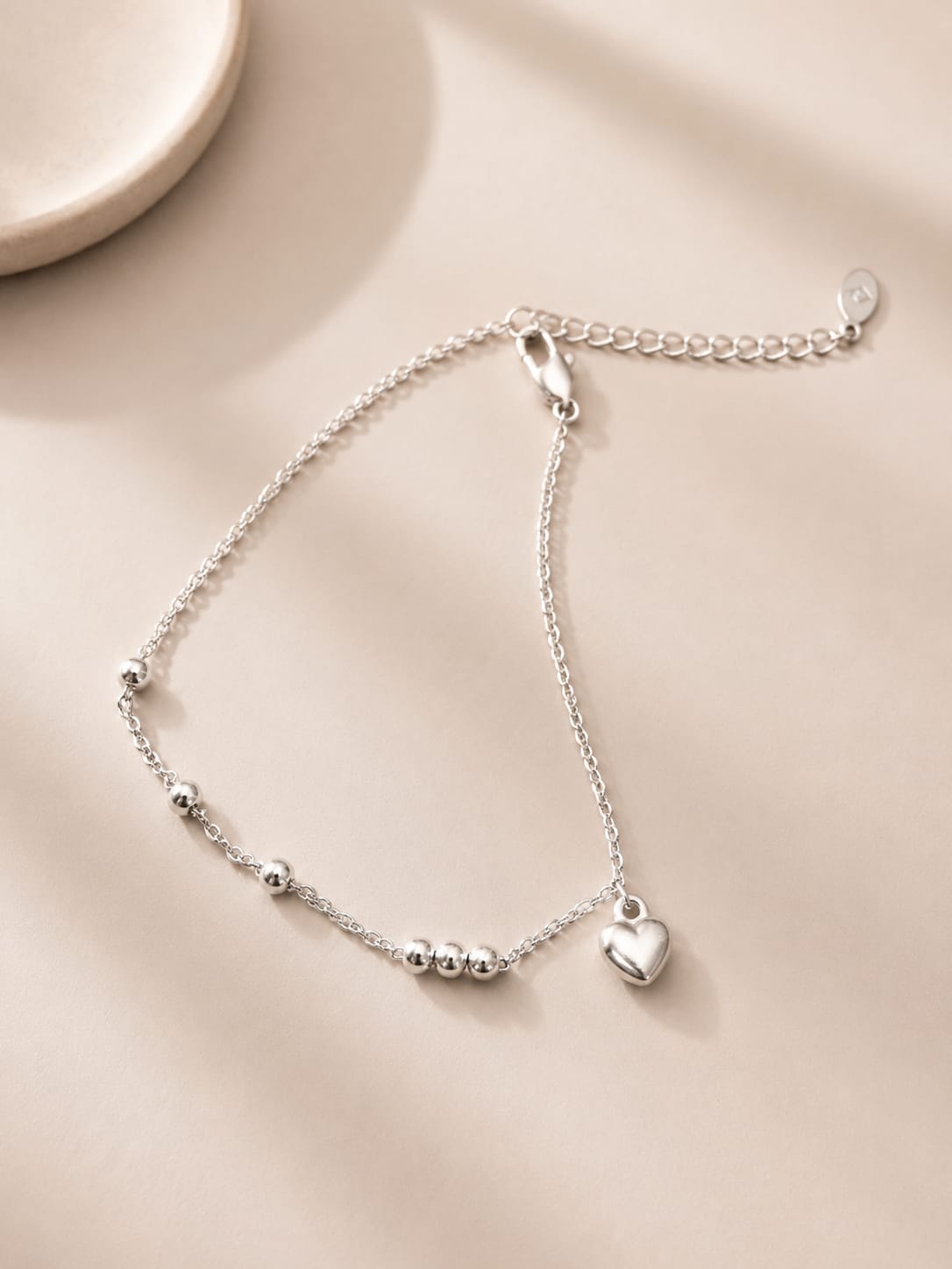 [ANKLET] Heart Anklet Stainless Steel - Myella Jewellery