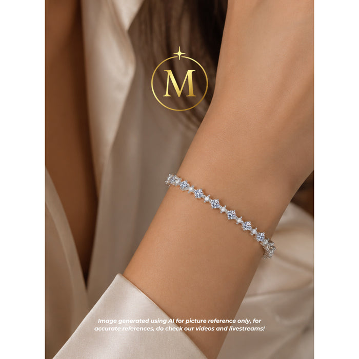[MYELLA LUXE] Ella Constellation Tennis Bracelet - S925+Premium Plating+D Grade Moissanite