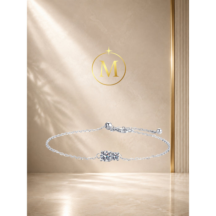 [MYELLA LUXE] Diana Dainty Bracelet - S925+Premium Plating+D Grade Moissanite
