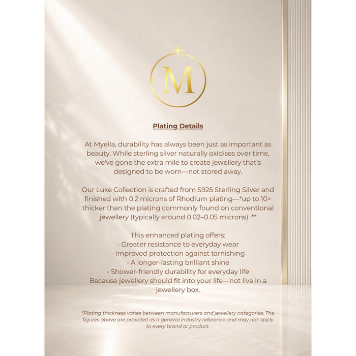 [MYELLA LUXE] Heart 0.5CT Stud Earrings - S925+Premium Plating+D Grade Moissanite