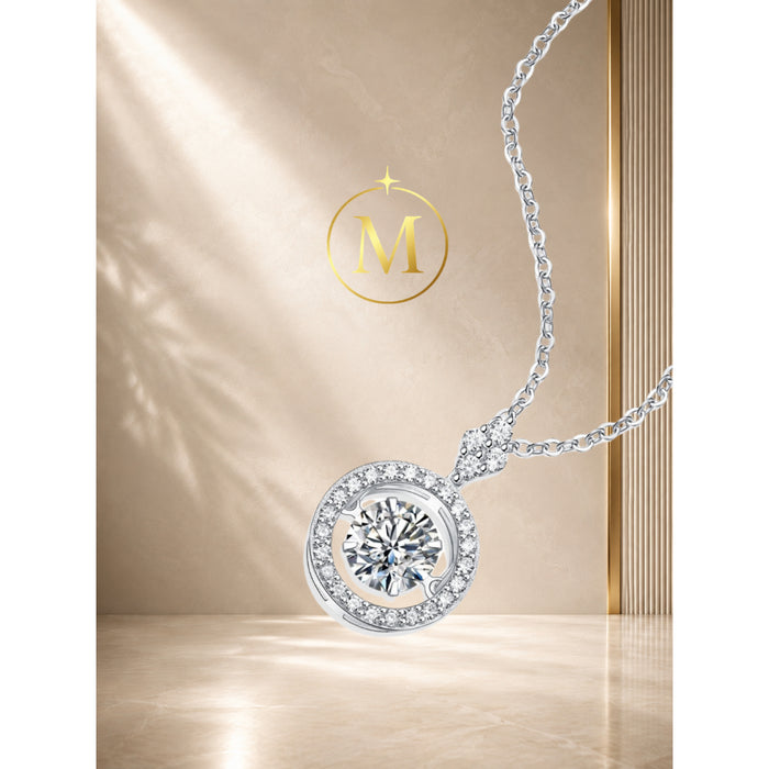 [MYELLA LUXE] Tiana Dancing Diamond 0.5CT Necklace - S925+Premium Plating+D Grade Moissanite