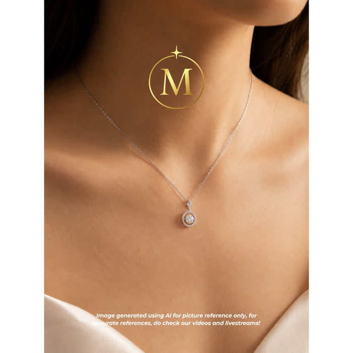 [MYELLA LUXE] Tiana Dancing Diamond 0.5CT Necklace - S925+Premium Plating+D Grade Moissanite