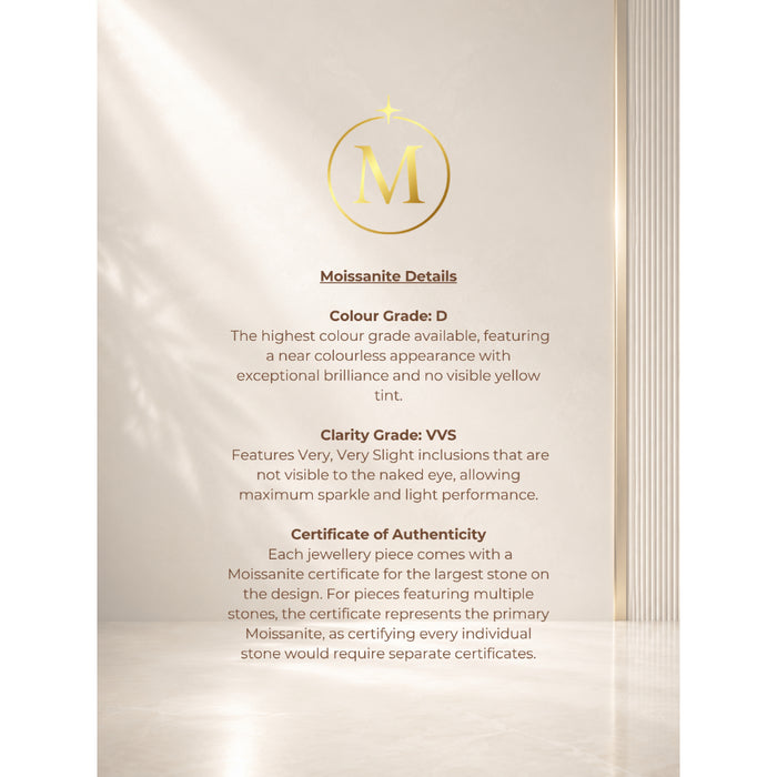 [MYELLA LUXE] Tiana Dancing Diamond 0.5CT Necklace - S925+Premium Plating+D Grade Moissanite