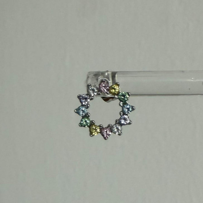 [RAINBOW] Donut Stud Earrings (Stainless Steel) - Myella Jewellery